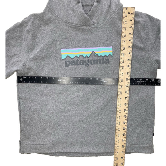 Patagonia Sweater Womens XL Gray & Pastel P6 Logo Uprisal Hoody Casual Normcore - Picture 5 of 11